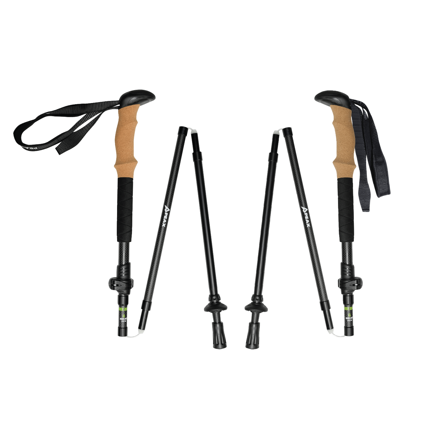 Trekking Poles PEAX Equipment Co. PEAX BACKCOUNTRY Z (CORK) TREKKING POLES