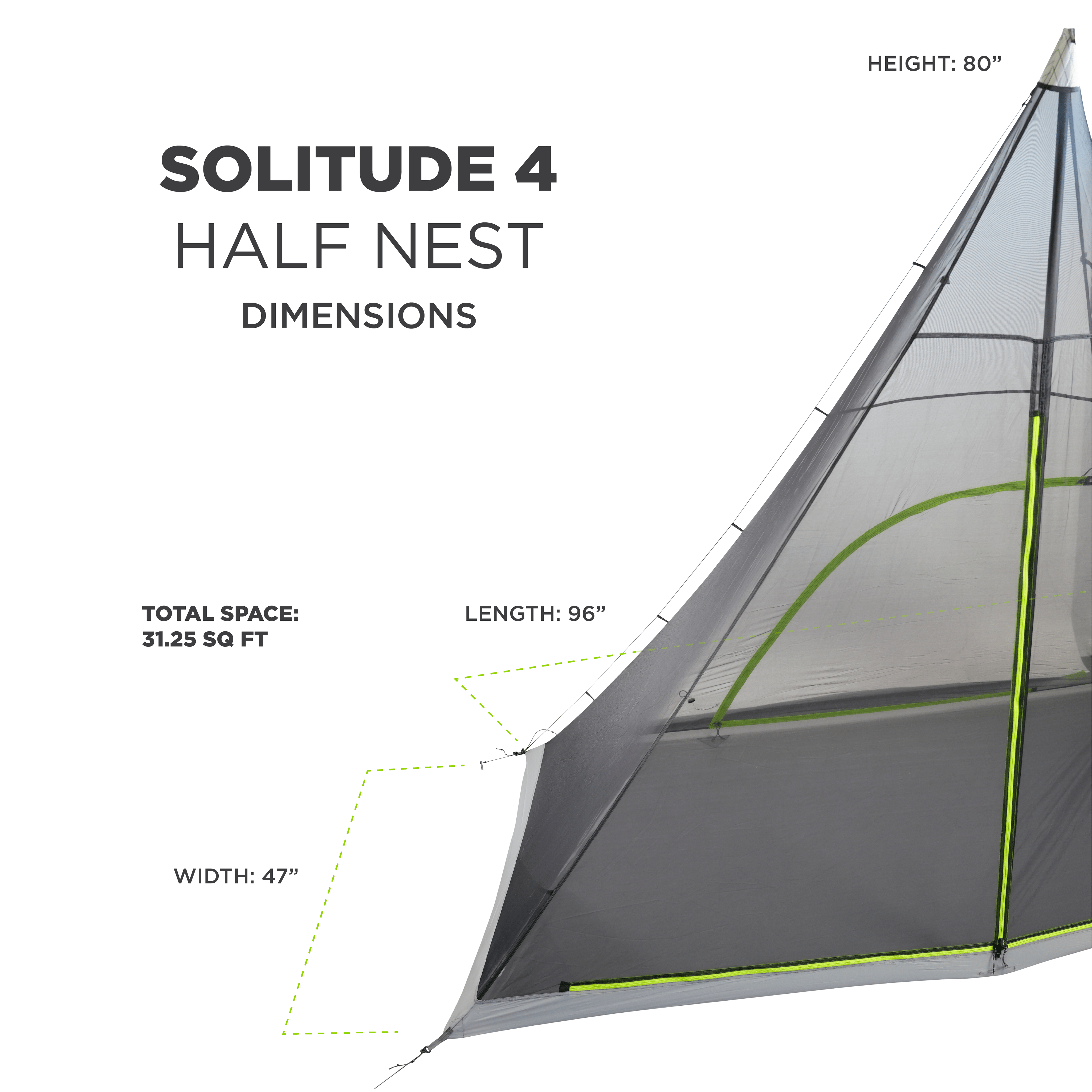 Tent PEAX Equipment Co. SOLITUDE 4 HALF NEST