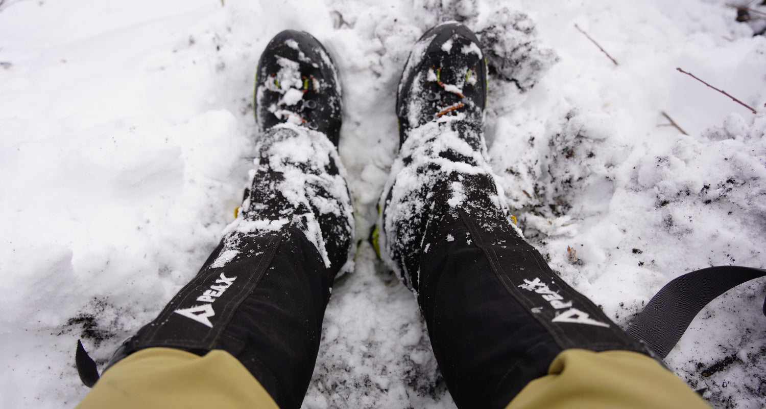 How to keep your feet warm and dry in the backcountry with PEAX Equipment.
