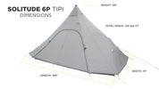 SOLITUDE 6 TIPI TENT [SILNYLON]