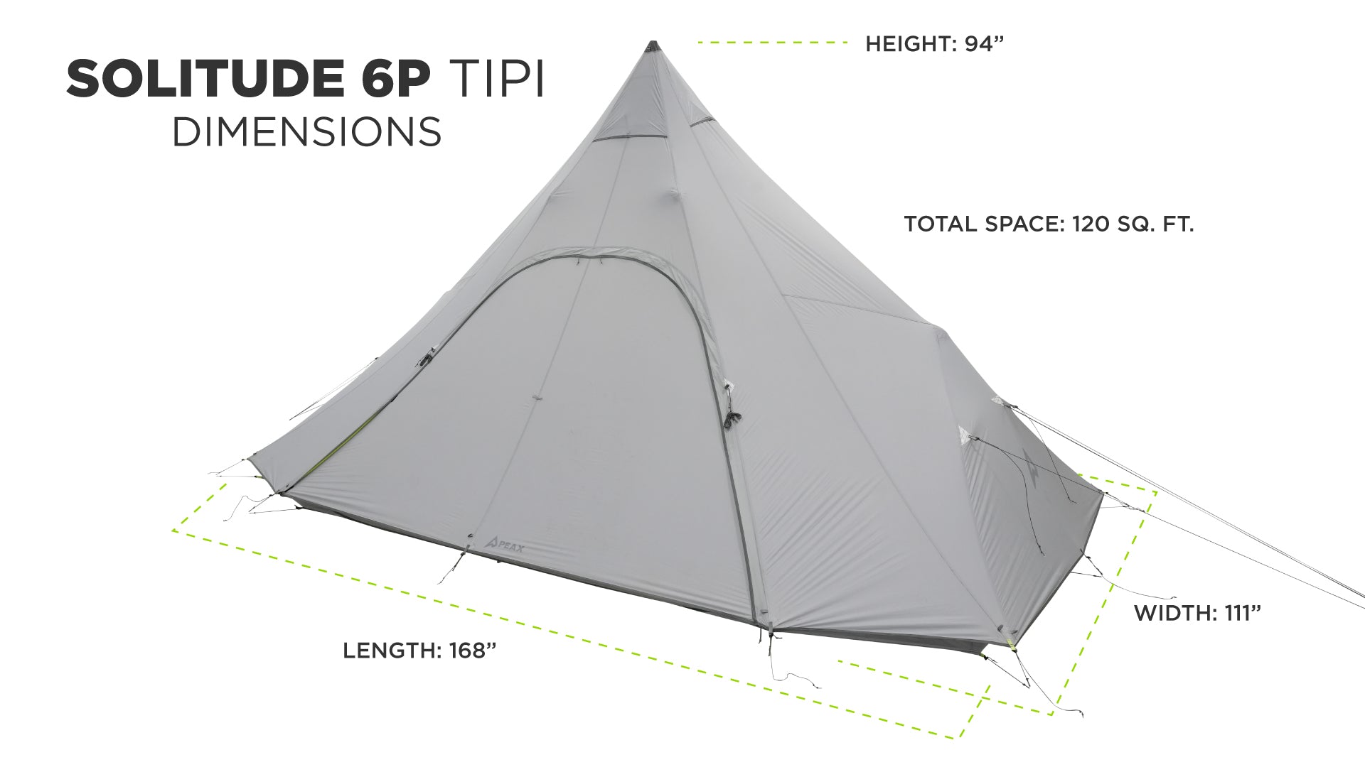 SOLITUDE 6 TIPI TENT [SILNYLON]