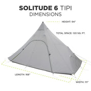 Tent PEAX Equipment Co. SOLITUDE 6 TIPI TENT [SILNYLON]