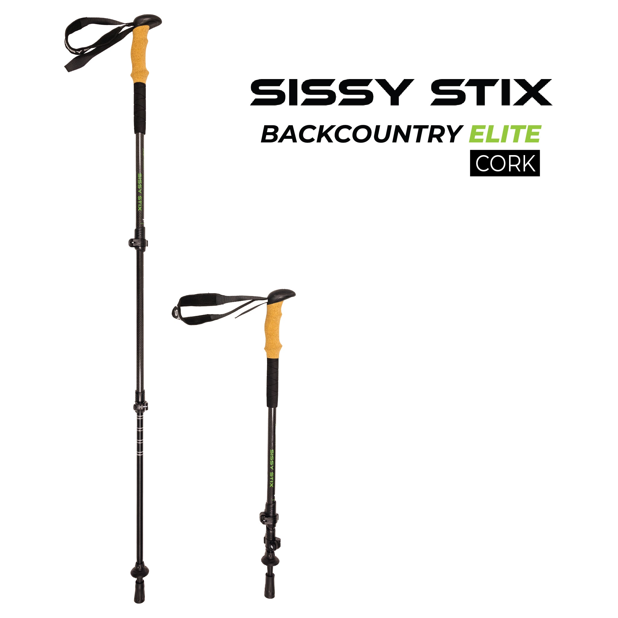 Cork Handle Trekking Poles by Peax