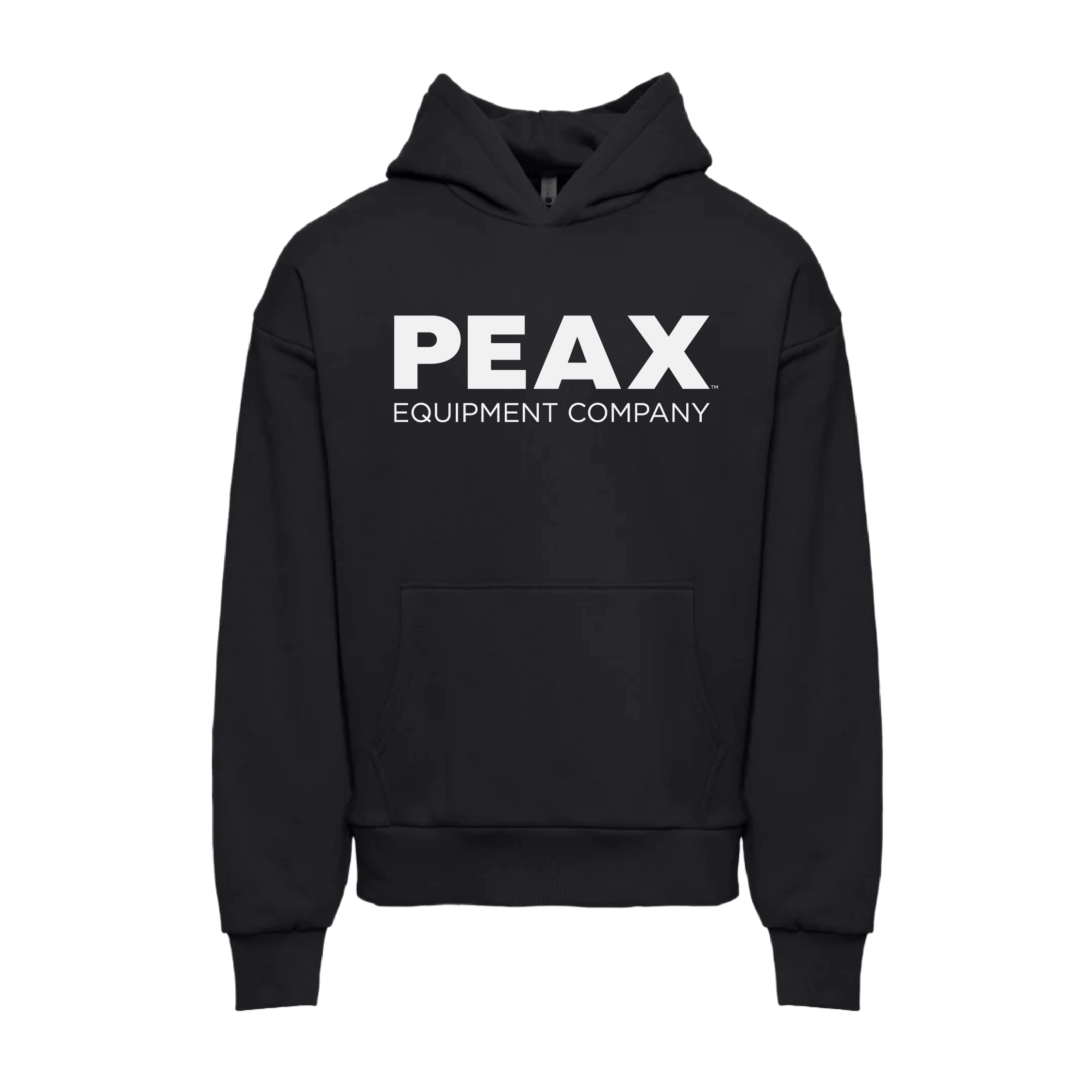 PEAX Equipment Company Classic Heavyweight Hoodie in black.