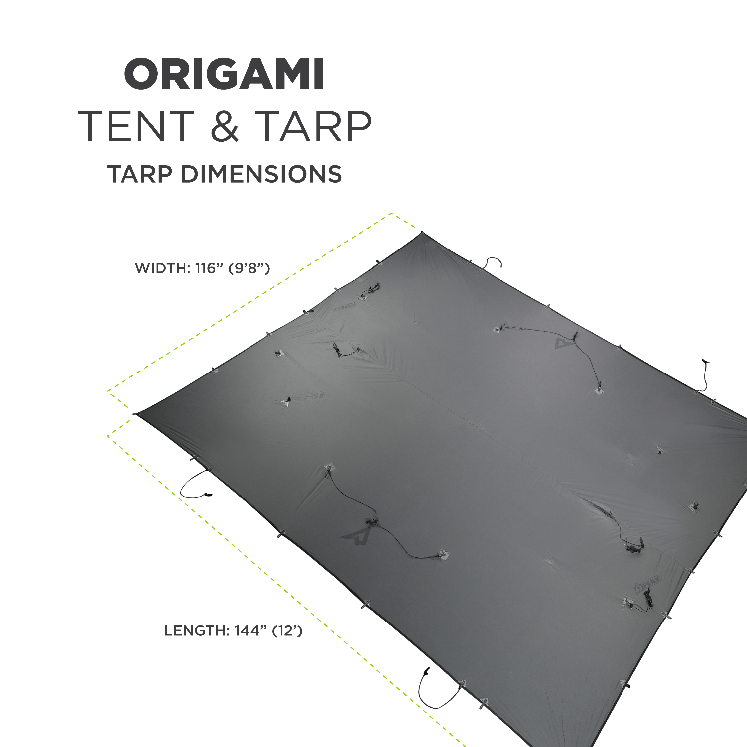 Bush Craft Inc. ORIGAMI TARP 4.5×3 未使用 テント・タープ ORIGAMI