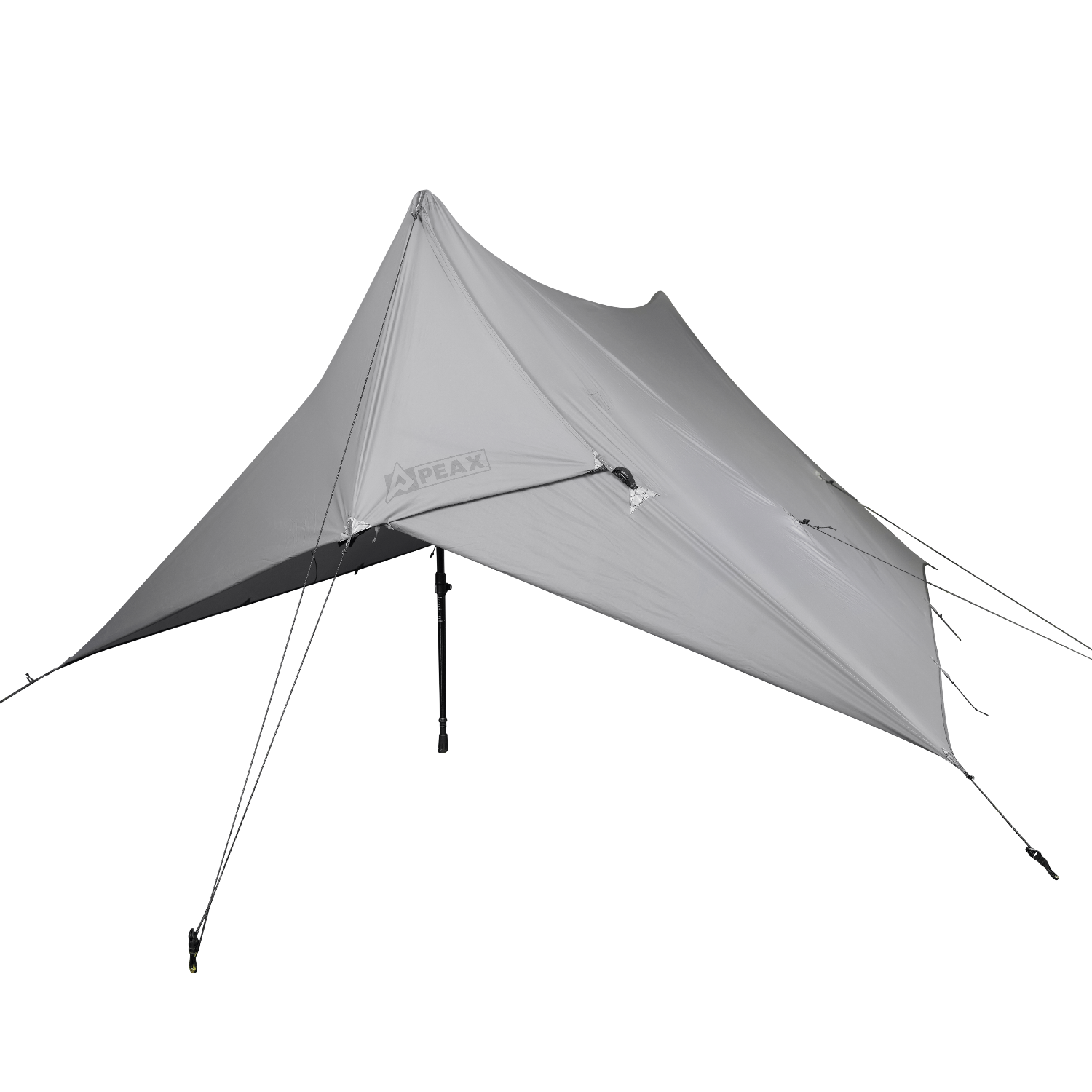 Lightweight tarp tent shelter for hunting camp