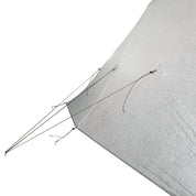 Lightweight Tipi Tent Feature, Single Point Guyout