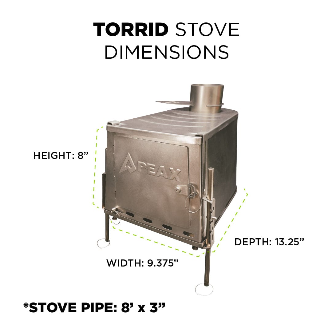 Wood Stove PEAX Equipment TORRID HOT TENT STOVE