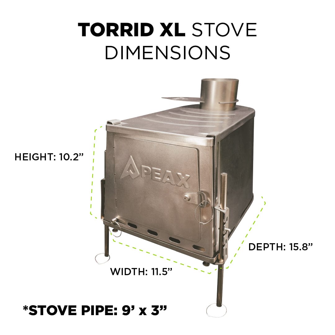Wood Stove PEAX Equipment TORRID XL HOT TENT STOVE